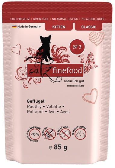 Catz Finefood Classic Kitten N.03 Drób saszetka 85g - Image 1