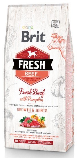 Brit Fresh Dog Puppy Large Beef & Pumpkin 2,5kg - Image 1