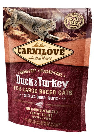 Carnilove Cat Duck & Turkey for Large Breed – kaczka i indyk 400g