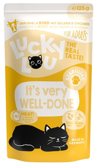 Lucky Lou Lifestage Sterilized Drób i wołowina saszetka 125g - Image 2