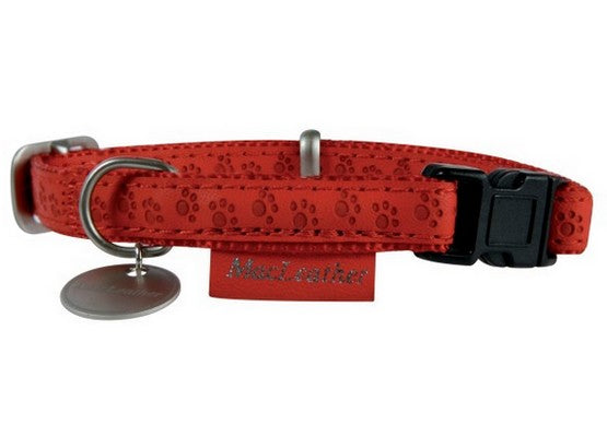 Zolux Obroża regulowana Mac Leather 25mm Czerwona [522045RO] - Image 1
