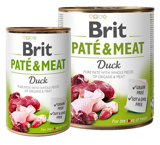 Brit Pate & Meat Dog Duck puszka 800g - Image 2