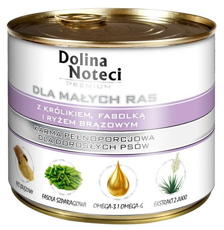 Dolina Noteci Premium Pies Mały Królik, fasolka i ryż brązowy puszka 185g - Image 2