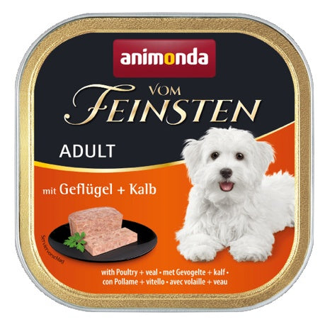 Animonda vom Feinsten Dog Adult Drób i Cielęcina 150g - Image 1