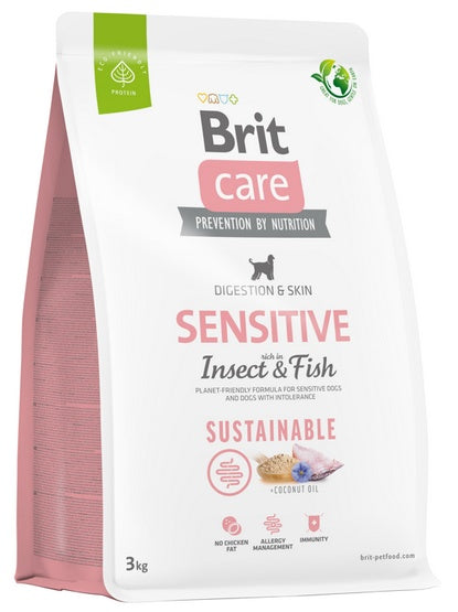 Brit Care Sustainable Sensitive Insect & Fish 3kg - Image 1