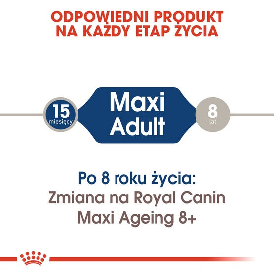 Royal Canin Maxi Adult karma mokra w sosie dla psów dorosłych, do 5 roku życia, ras dużych saszetka 140g - Image 3