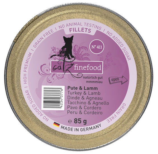 Catz Finefood Filety N.411 Indyk/Jagnięcina tacka 85g - Image 1