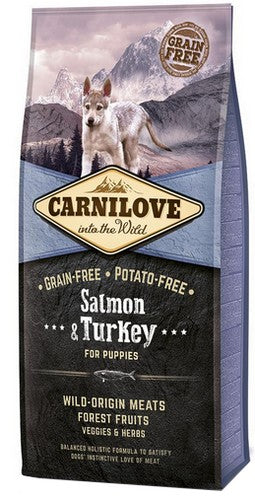 Carnilove Dog Salmon & Turkey Puppy – łosoś i indyk 1,5kg