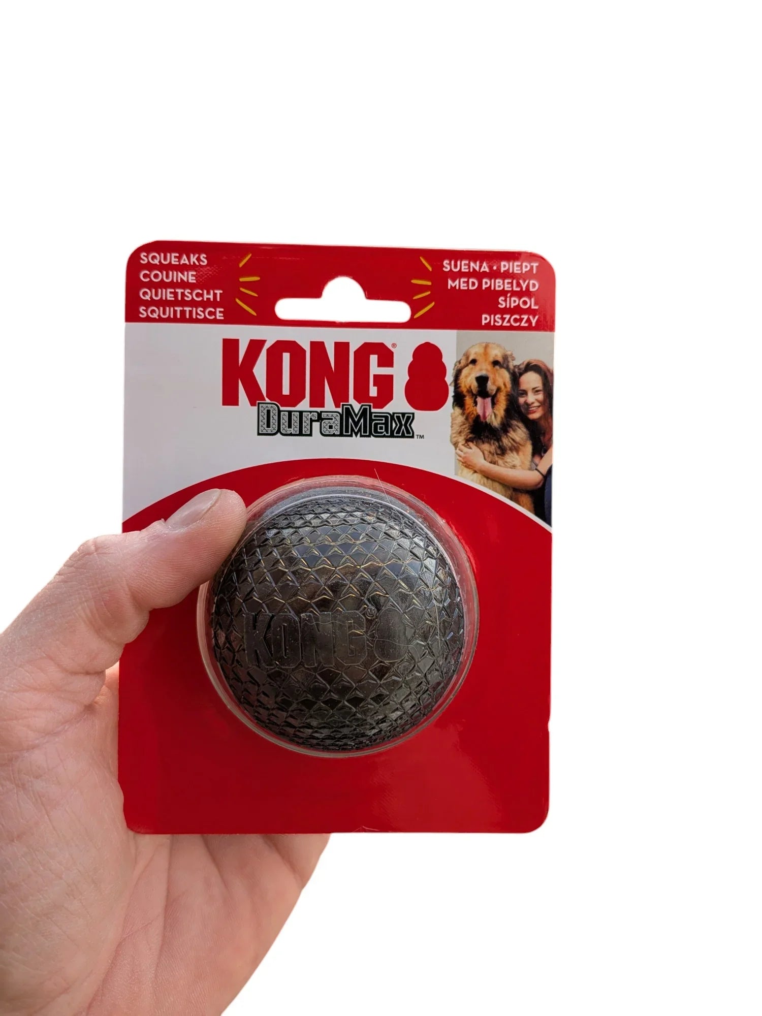 Kong Duramax Ball - Extremely durable dog ball with squeaker - Image 1
