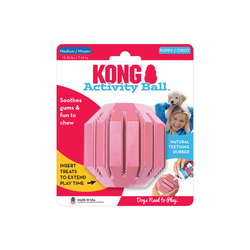 KONG Puppy Activity Ball /Pink - Image 1