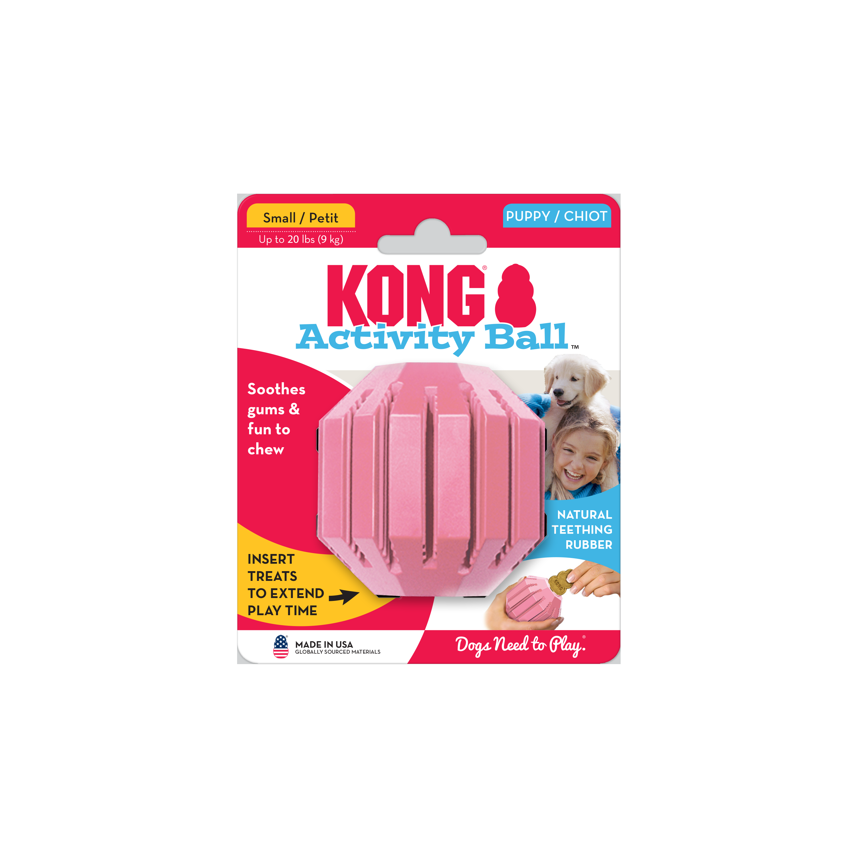 KONG Puppy Activity Ball /Pink - Image 2