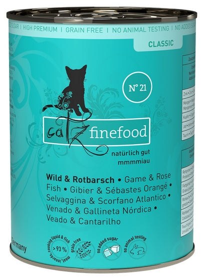Catz Finefood Classic N.21 Dziczyzna i Karmazyn puszka 400g - Image 1