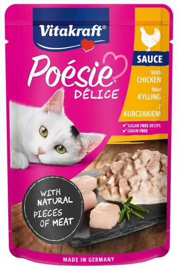 Vitakraft Poesie Deli Sauce kurczak – delikatny sos bez zbóż