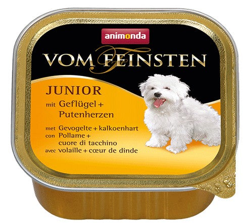 Animonda vom Feinsten Dog Junior Drób i Serca Indyka 150g - Image 2
