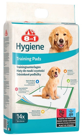 8in1 Mata absorbująca Training Pads 56x56cm – małe opakowanie 14szt
