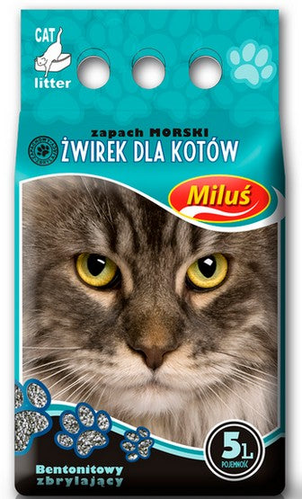 Miluś Morski żwir zbrylający bentonitowy 5L - Image 3