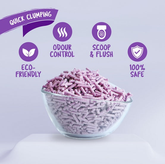 Kit Cat Żwirek ECO SoyaClump Lavender 7L / 2,5kg - Image 3