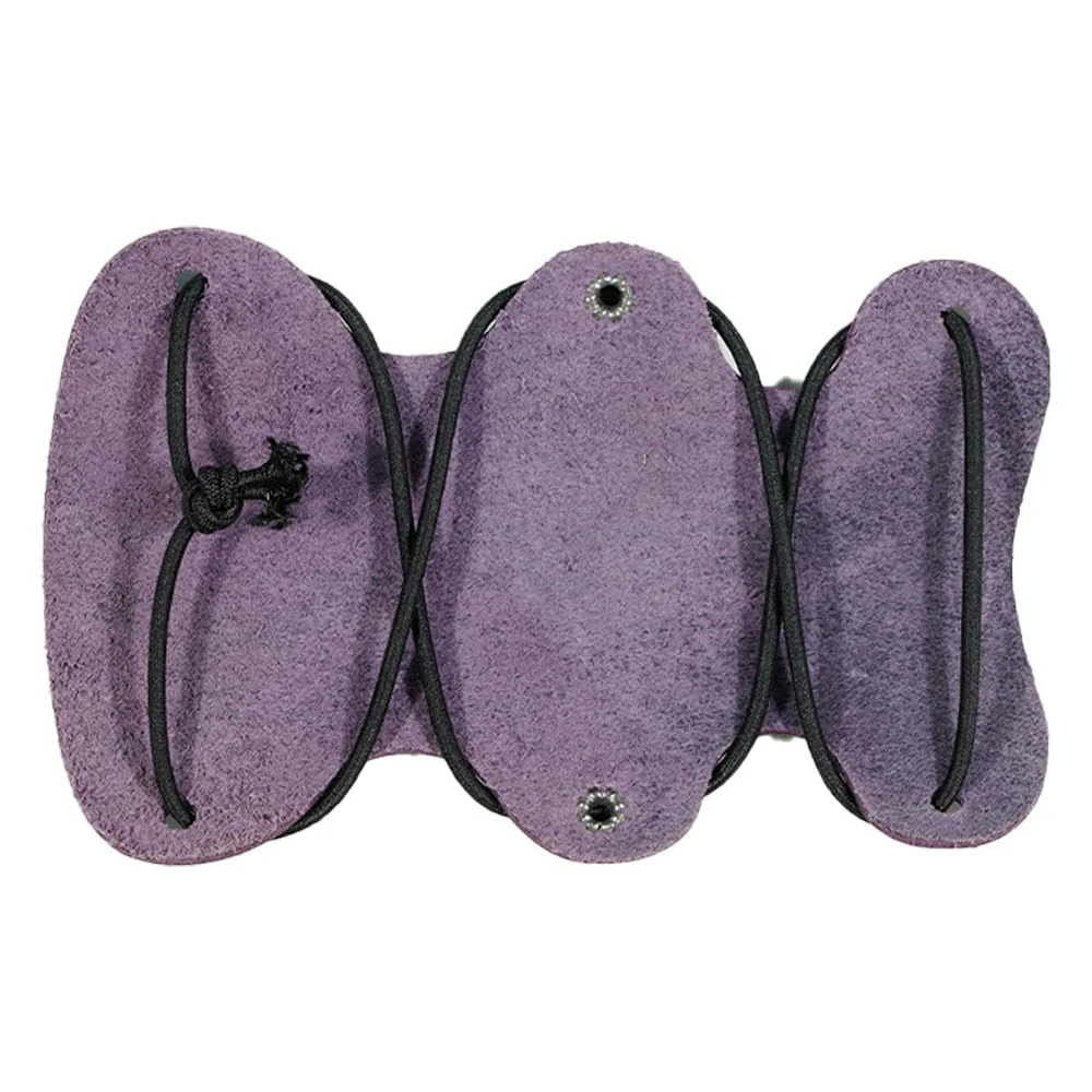 Serious Archery Kids and Youth Purple Leather Armguard for Bow Hunting - Image 2