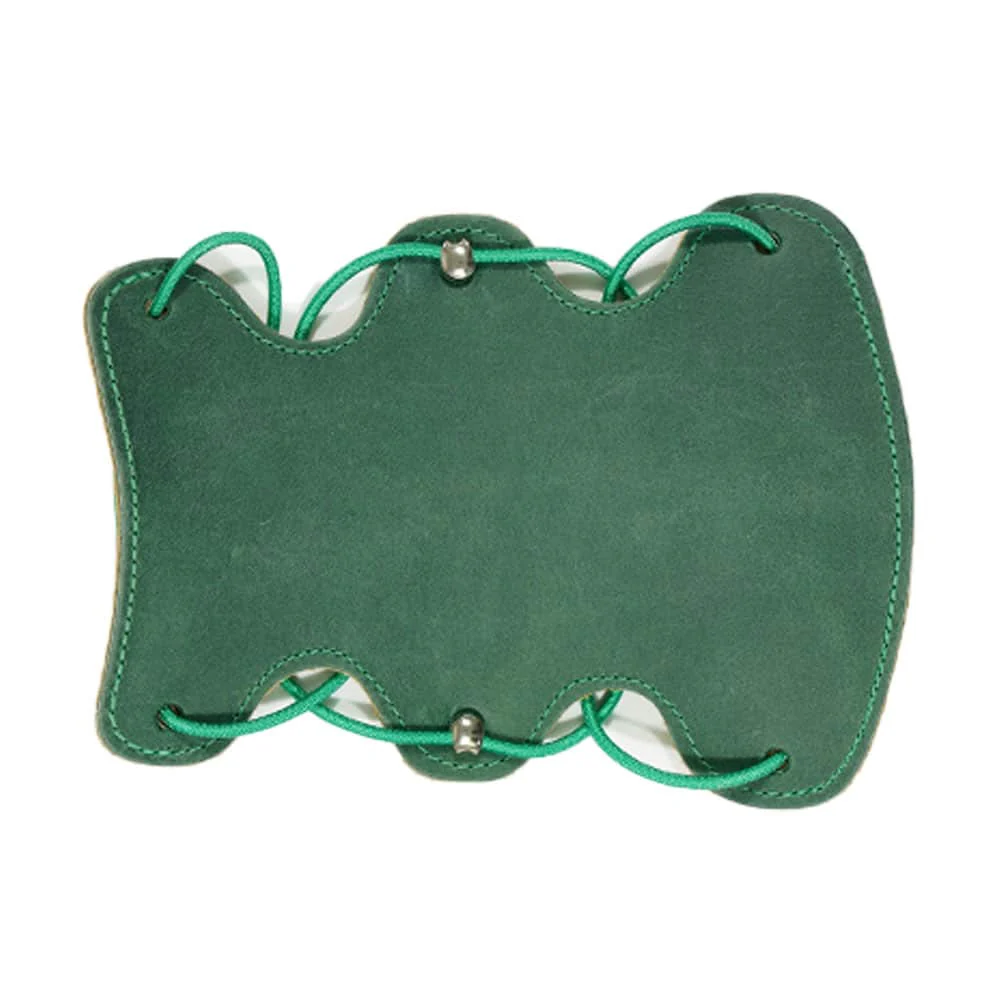 Perfect Fit Leather Armguard – Green