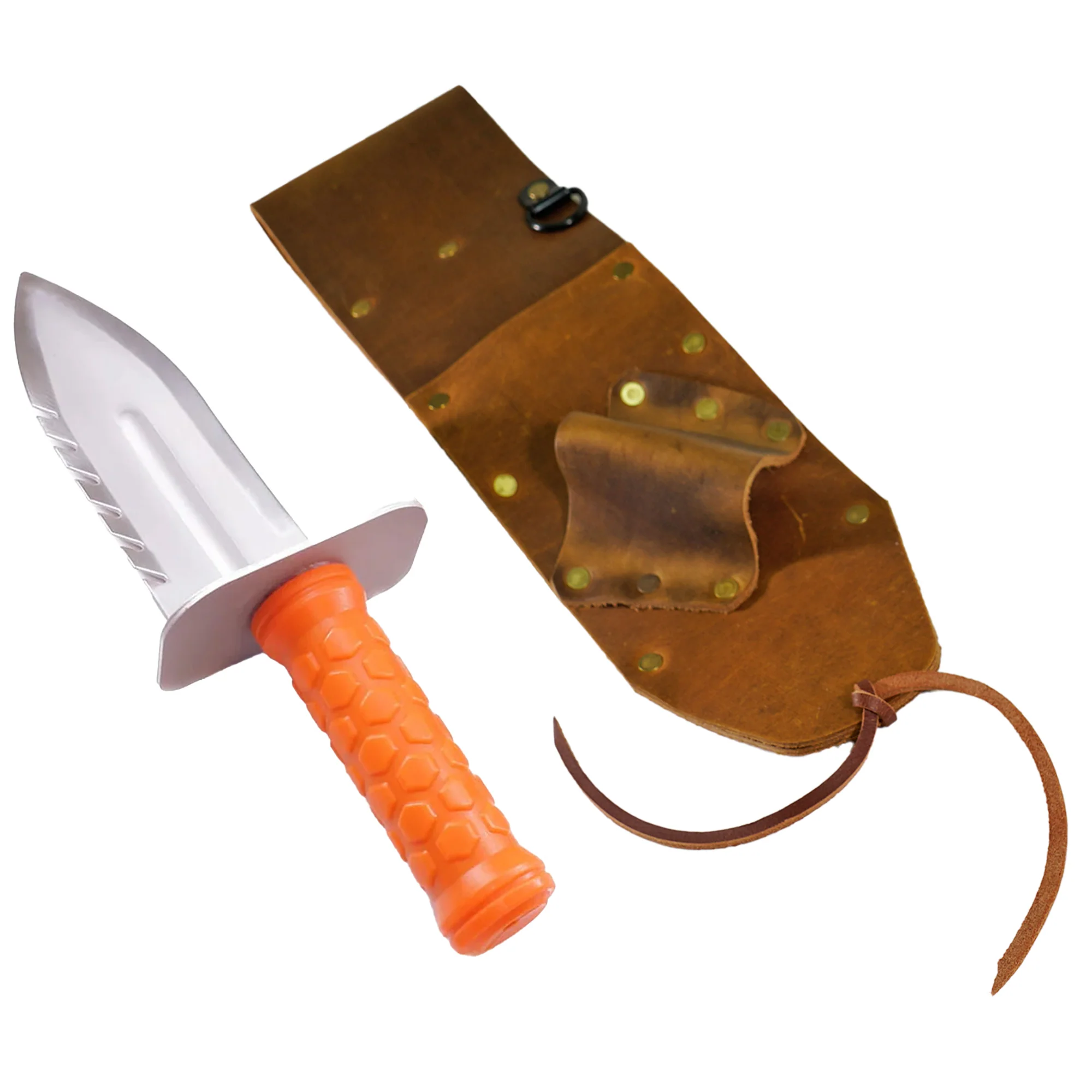High Quality Brown Leather Sheath Left Sided & Quest Diamond Left Digger Tool - Image 1
