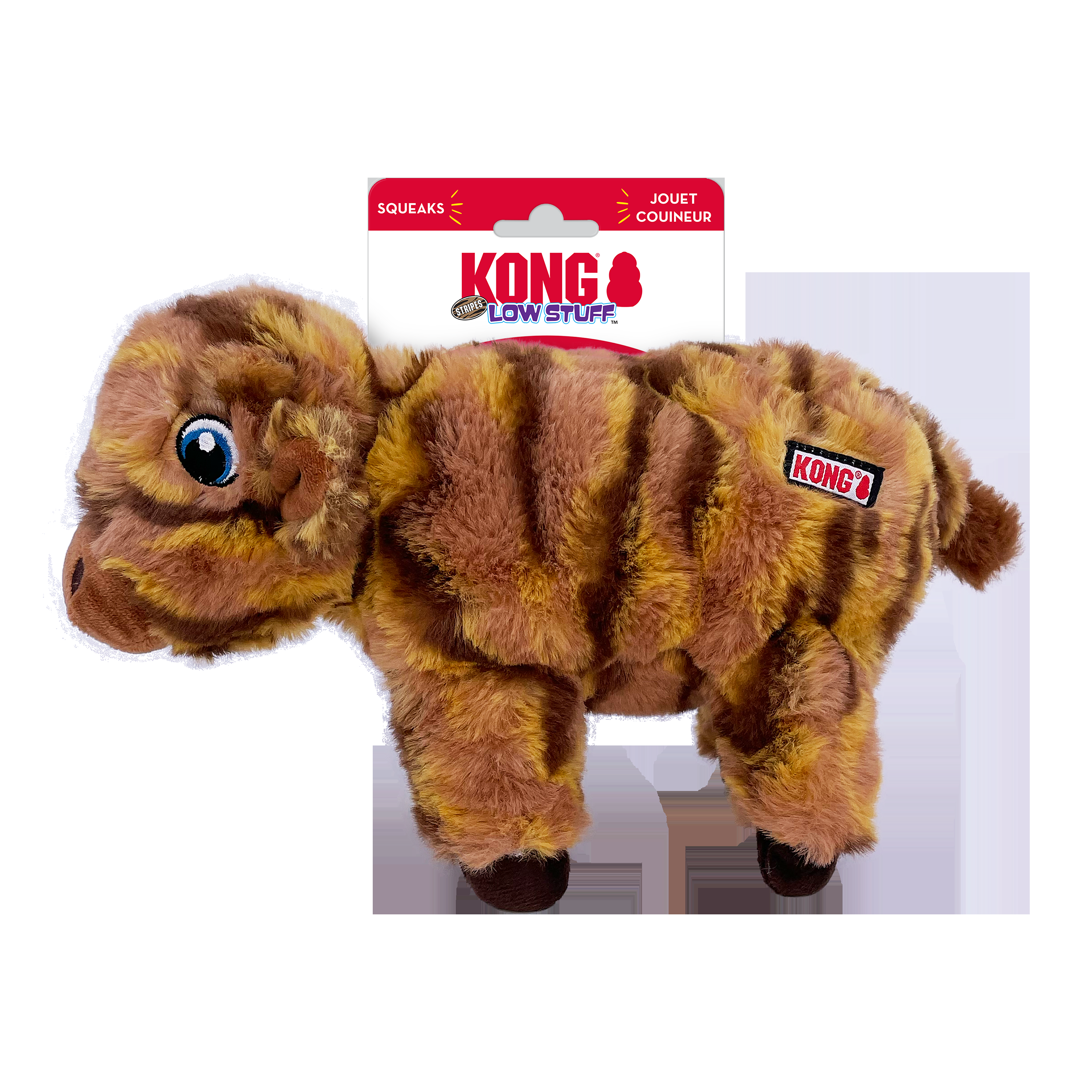 KONG Low Stuff Stripes Cow - Jan - Image 1