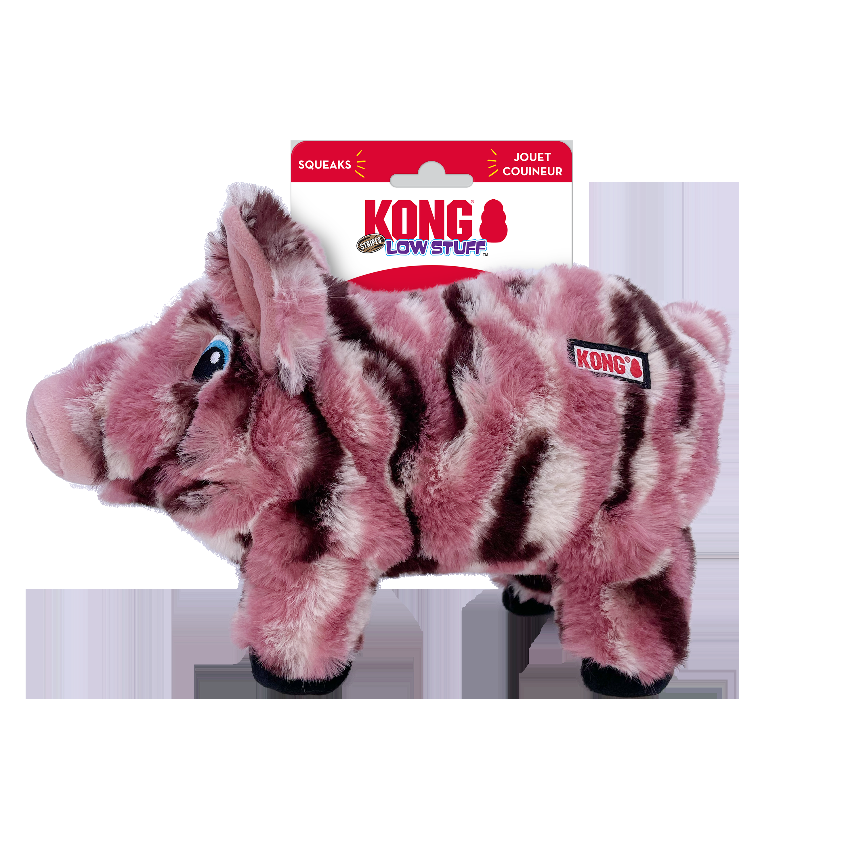 KONG Low Stuff Stripes Pig - Jan - Image 2