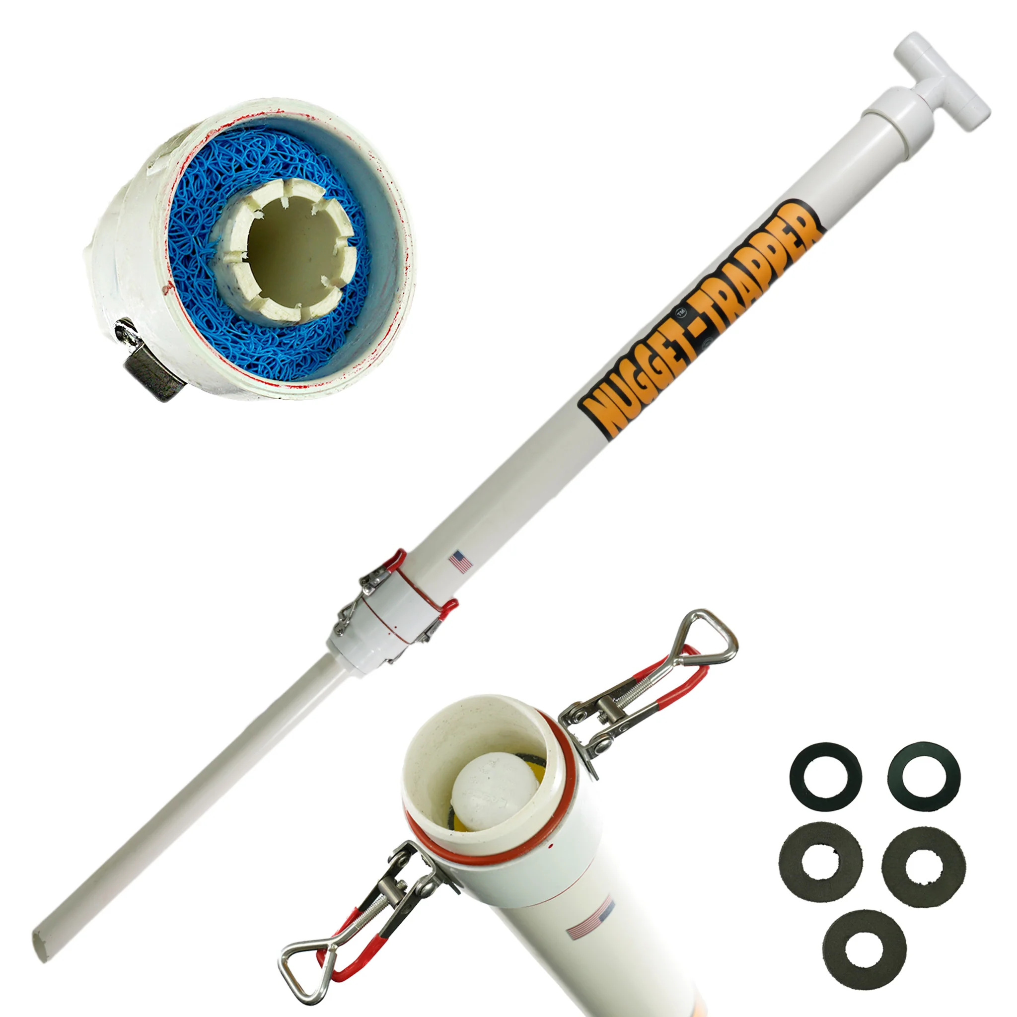 Nugget Trapper Extra Long Hand Held Gold Suction Dredge – Efficient Gold Prospecting Made Easy - Image 1