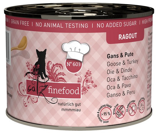 Catz Finefood Ragout N.603 Gęś i Indyk puszka 190g - Image 1