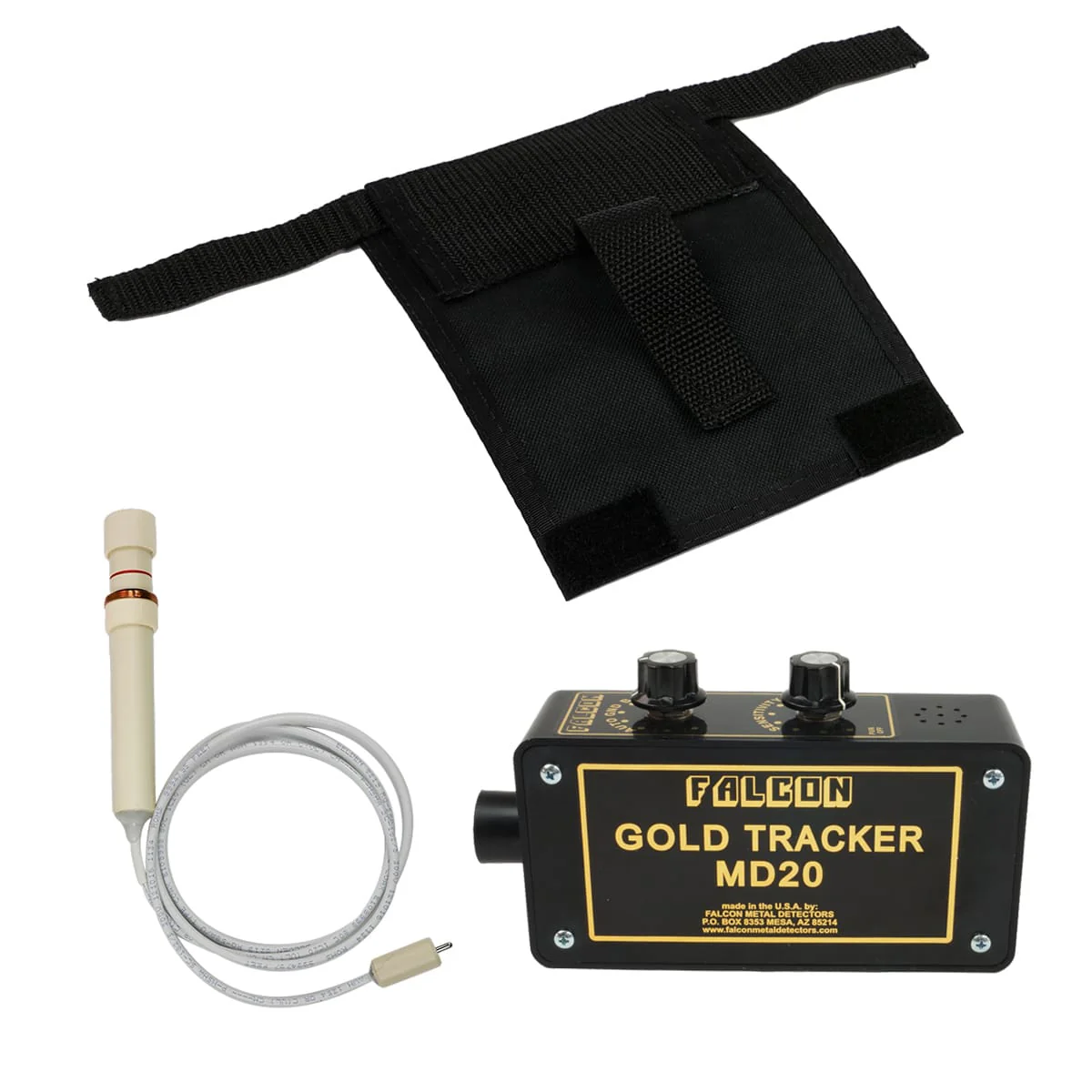 Falcon Gold Tracker MD20 Metal Detector 300kHz Probe with Belt Holster - Image 2