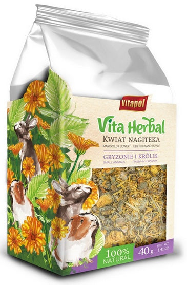 Vitapol Vita Herbal Kwiat nagietka suszony dla gryzoni i królika 40g - Image 1