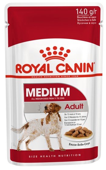 Royal Canin Medium Adult karma mokra w sosie dla psów dorosłych, ras średnich saszetika 140g - Image 2