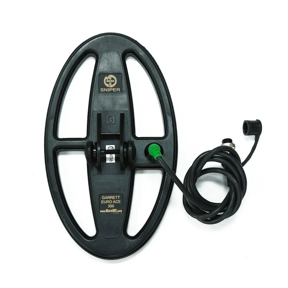 Mars Sniper 10"x6” DD Waterproof Search Coil for Garrett Ace 350 Metal Detector - Image 1