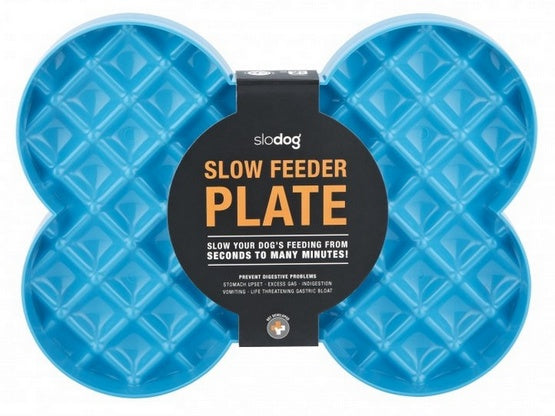 Slodog slow feeder plate - duża powierzchnia 35 x 26 cm w kolorze turkusowym - Image 1