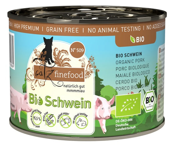 Catz Finefood Bio N.509 Wieprzowina puszka 200g - Image 1
