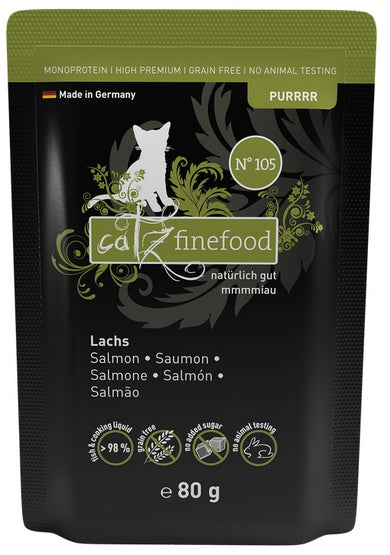 Catz Finefood Purrrr N.105 Łosoś saszetka 80g - Image 1
