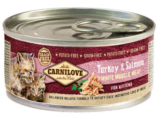 Carnilove Cat Salmon & Turkey for Kittens – łosoś i indyk puszka 100g