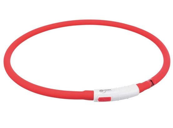 Trixie Opaska LED USB silikonowa XS-XL 70/1cm czerwona - Image 2