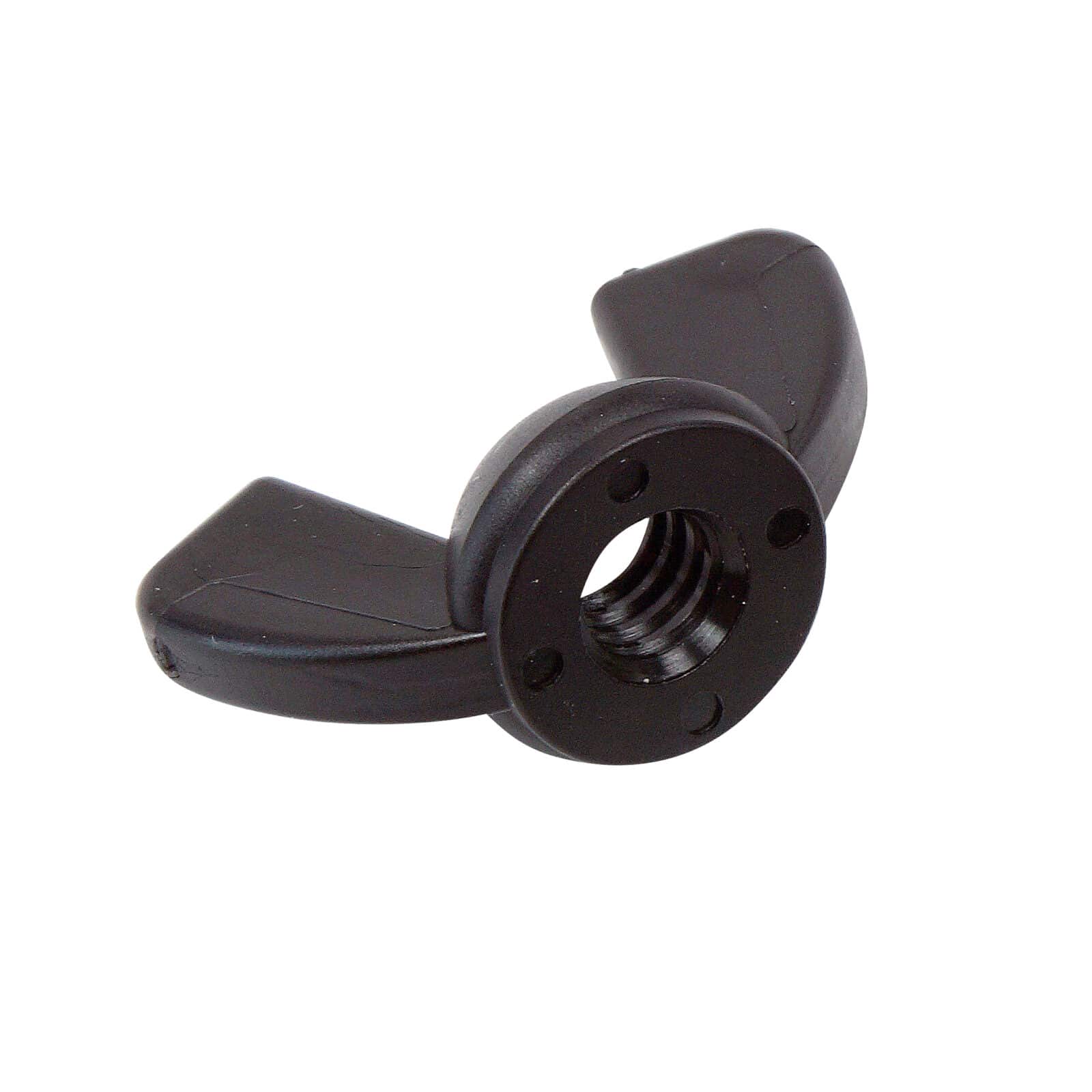 Coiltek 6.35mm Black Nylon Nut & Bolt Set - Minelab Coil Mount - Image 1