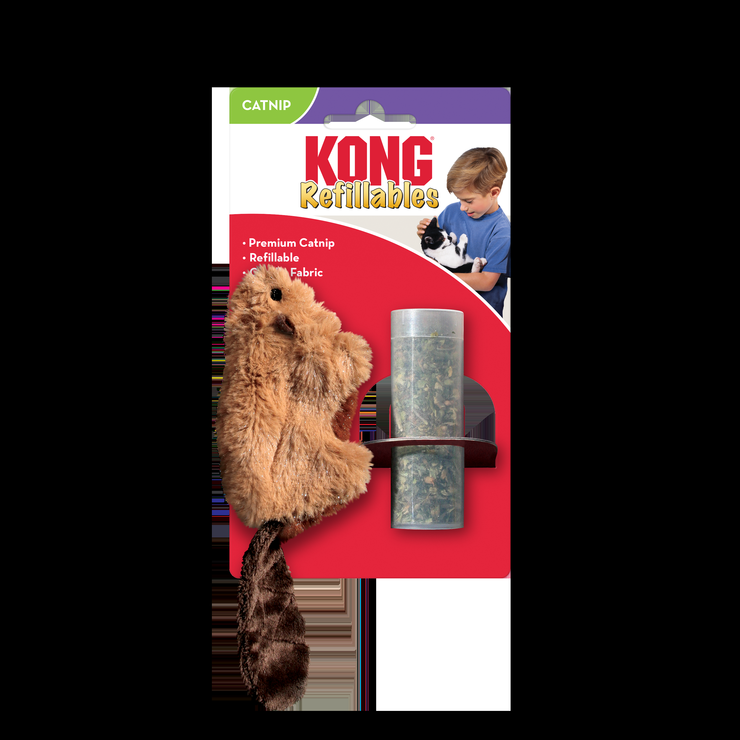 KONG Cat Refillable Catnip Beaver - Image 2