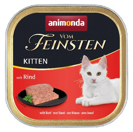 Animonda vom Feinsten Cat Kitten z Wołowiną tacka 100g - Image 1