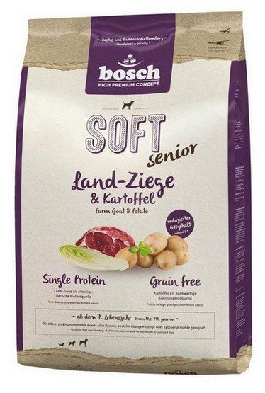 bosch soft senior kozina & ziemniak – miękka karma dla starszych psów 14 kg