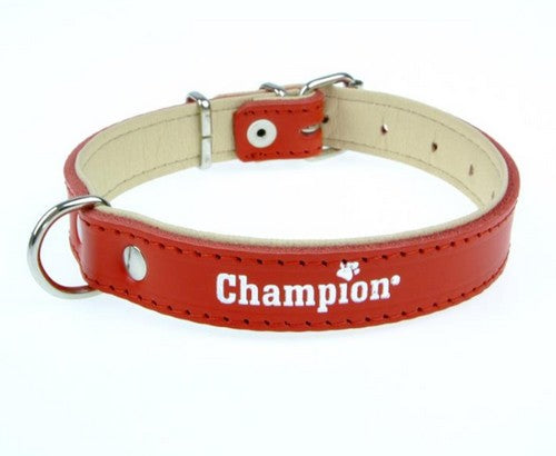 Champion Obroża Skórzana na skórce czerwona SK/S 40/1,8(R) [SOS] - Image 1