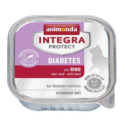 Animonda Integra Protect Diabetes dla kota - z wołowiną tacka 100g - Image 1