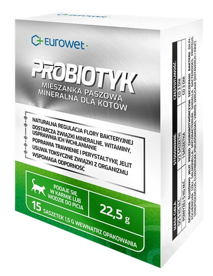 Eurowet Probiotyk dla kotów – saszetka 1,5g