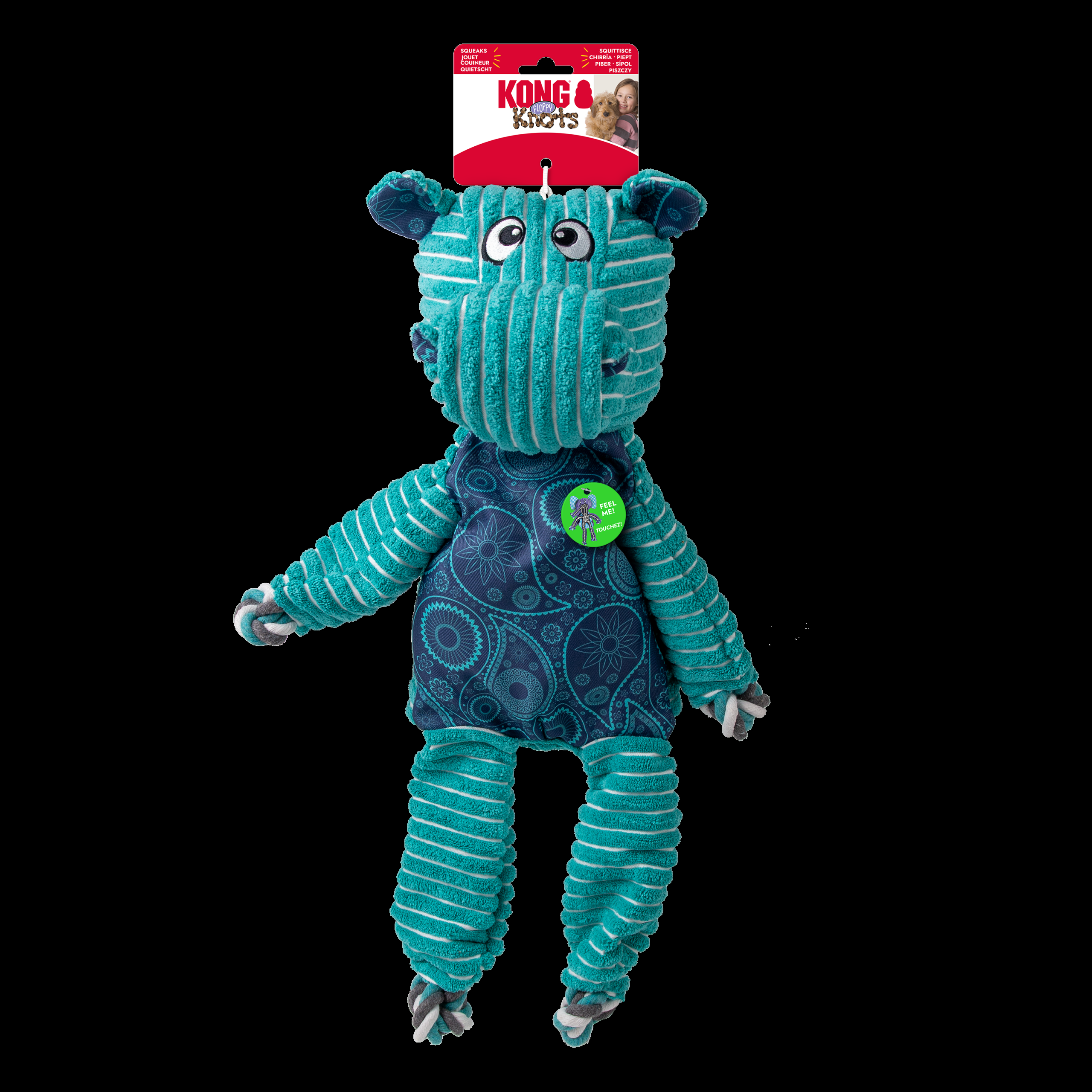 KONG Floppy Knots Hippo Jumbo - Image 2