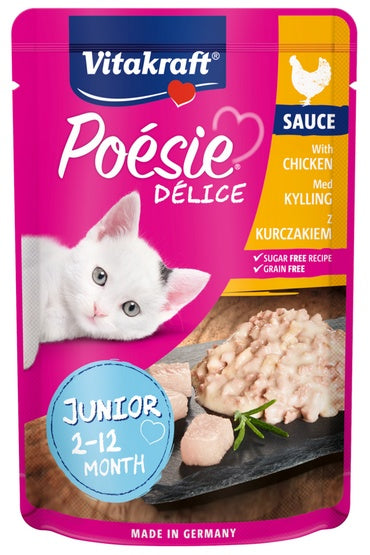 Vitakraft Poesie Deli Sauce Junior kurczak – delikatny sos dla kociąt