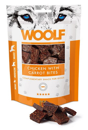 Woolf Chicken With Carrot Bites 100g - Image 1