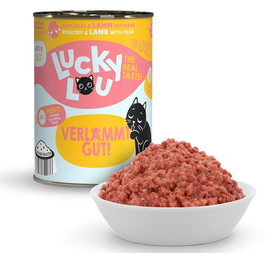 Lucky Lou Lifestage Adult Drób i jagnięcina puszka 400g - Image 3