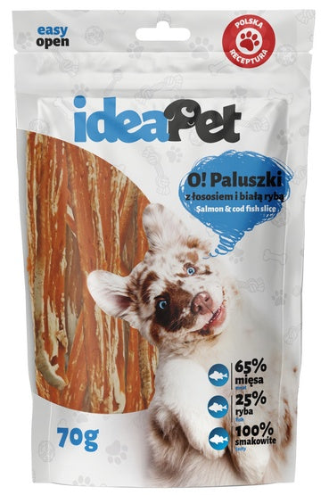 IdeaPet O! Paluszki z łososiem i białą rybą 70g - Image 3