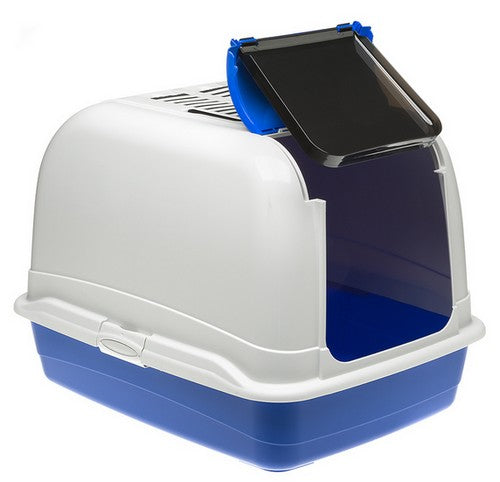 Ferplast Toaleta Maxi Bella biało-niebieska - dla dużego kota [72070099] - Image 2